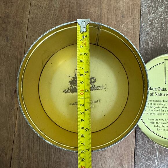 Quaker Oats 1983 VINTAGE Decorative storage tin Oatmeal Cookie Recipe - Picture 6 of 10